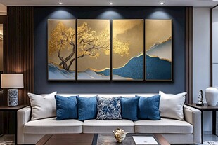 现代客厅的雅致装饰画