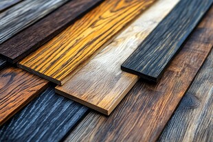 多样实木地板材质展示