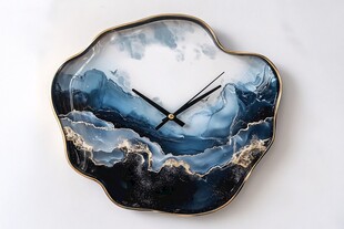 水墨风异形艺术挂钟