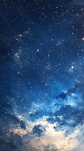 梦幻星空夜景