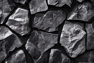 黑色碎石墙面纹理