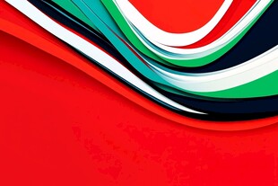 动感彩色波浪背景图