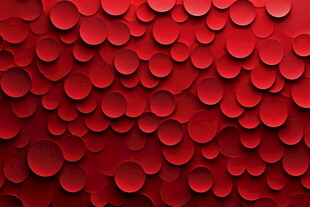 红色圆形图案纹理背景