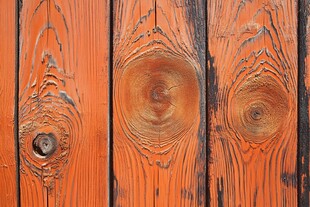 橙红色木纹木板纹理特写