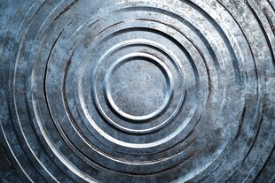 金属圆环纹理背景图