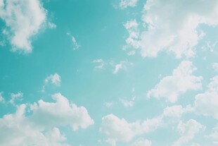 蓝天白云 清新自然美景