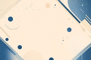 蓝白几何抽象背景图