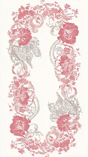 粉色花卉藤蔓装饰图案