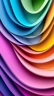 多彩立体纸艺纹理图案