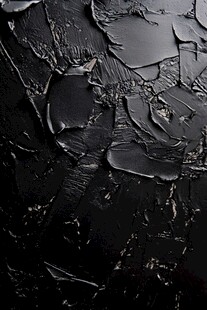 黑色质感油画笔触纹理