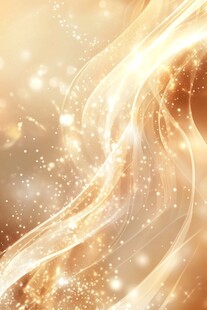 金色梦幻光效流动背景图