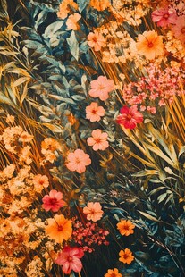 绚烂多彩花卉植物景观