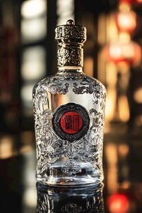 精致雕花白酒瓶 尽显典雅