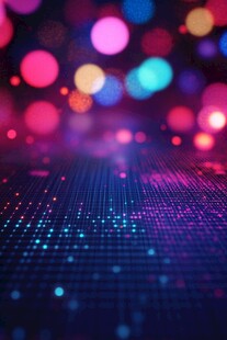 梦幻炫彩科技光斑背景图