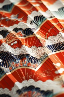 日式和风折扇精美图案