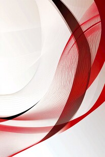 红黑飘带抽象背景图