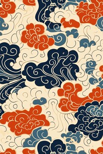 中式传统云纹图案设计