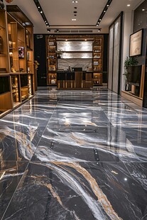 奢华大理石铺就的时尚空间