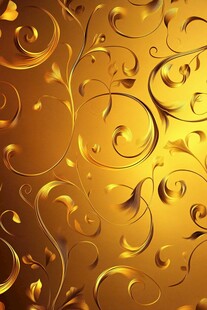 金色华丽花纹背景图