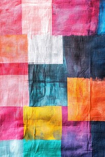 多彩拼接布纹图案纹理