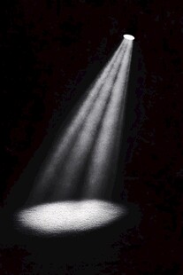 舞台聚光灯效果特写