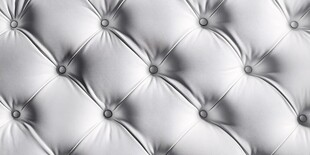 银白皮革软包纹理特写