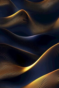 黑金流动线条抽象背景图