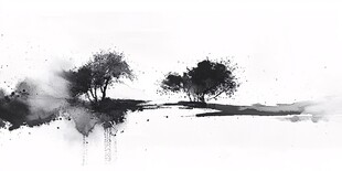 水墨写意风景