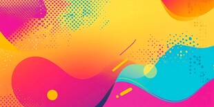 多彩流体渐变创意背景图