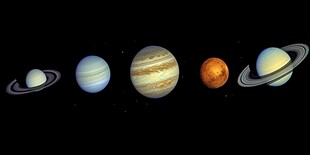 太阳系行星展示图