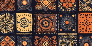 非洲风几何图案装饰艺术