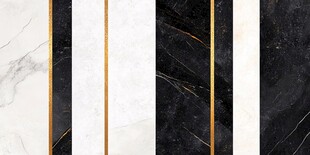 黑白大理石配金边纹理图