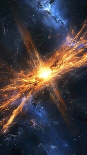 绚丽宇宙星云爆发奇观