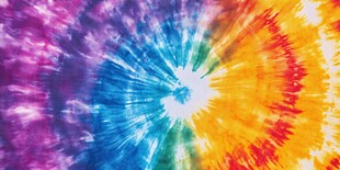 多彩扎染布料图案展示