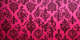 玫红底黑色花纹壁纸图案