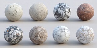 多样材质球体展示
