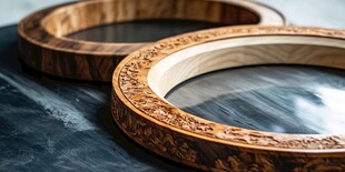 精美木雕圆环 工艺精湛