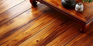 实木地板搭配中式小桌