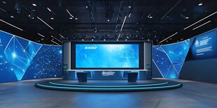 科技风演播厅场景展示