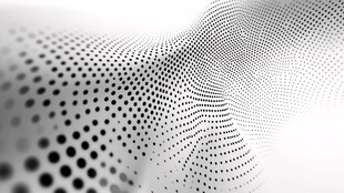 黑白波点抽象科技背景图