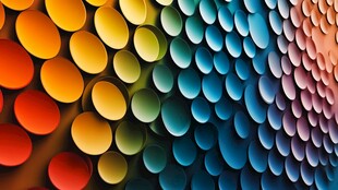 多彩圆形图案创意背景