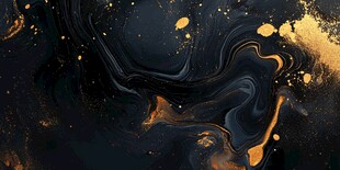 黑金流体艺术背景图