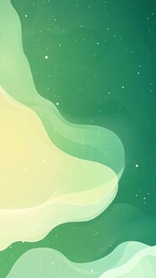 梦幻绿色星空抽象背景图