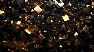 黑金碎块特效背景图