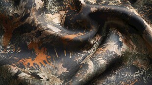 迷彩布料纹理特写