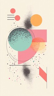 几何抽象艺术图形插画