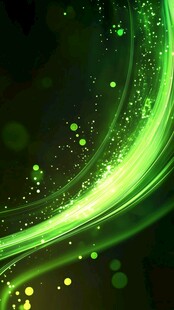 绿色动感流光背景特效