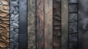 多样质感金属与石材质板