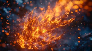 火焰特效 绚烂粒子飞舞