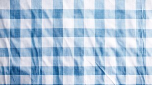 蓝白格子布料纹理特写